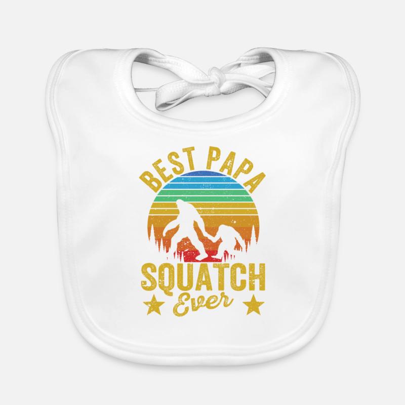 Meilleur squatch Papa Ever Funny Sasquatch Bavoir bio Bébé