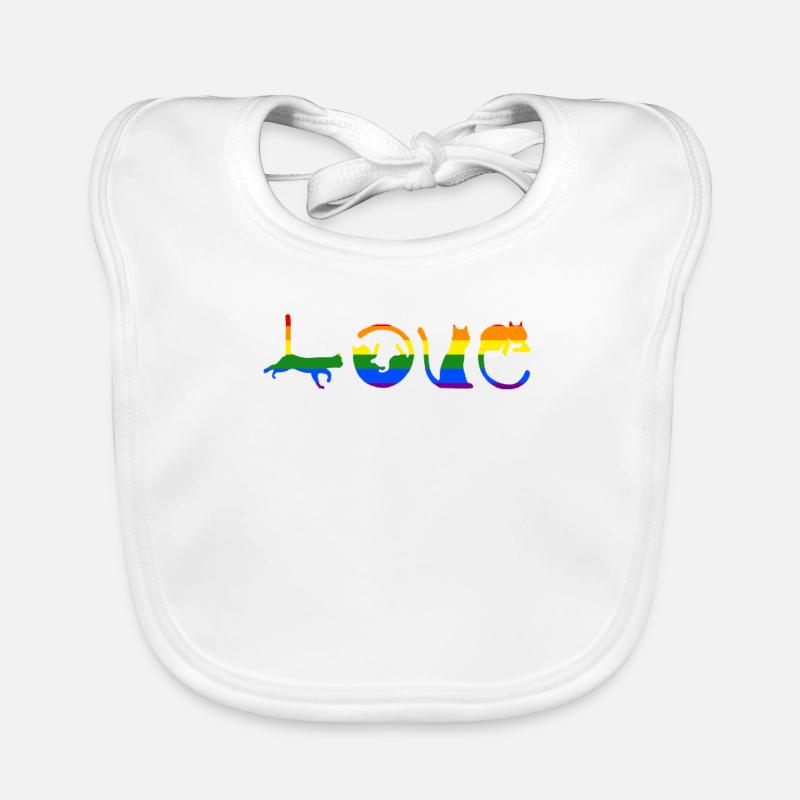 Chat LGBT Bavoir bio Bébé