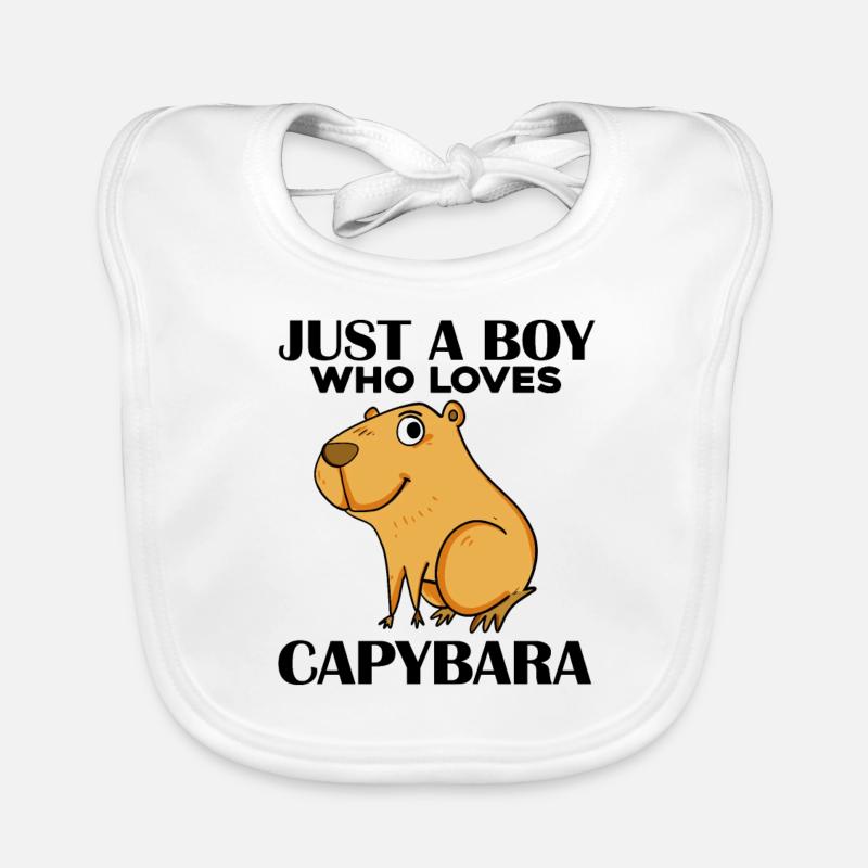 Capybara Junge Baby Bio-Lätzchen