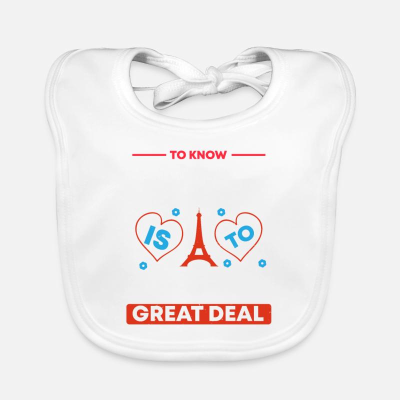 TO KNOW PARIS IS TO KNOW A GREST DEAL 2 Organic Baby Bibs
