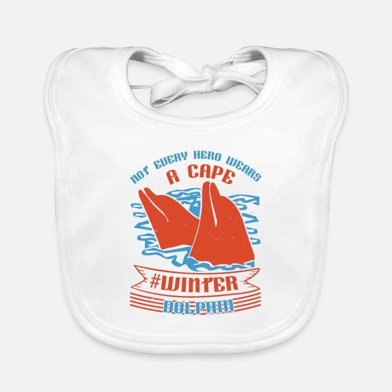 A CAPE WINTER DOLPHINS Organic Baby Bibs