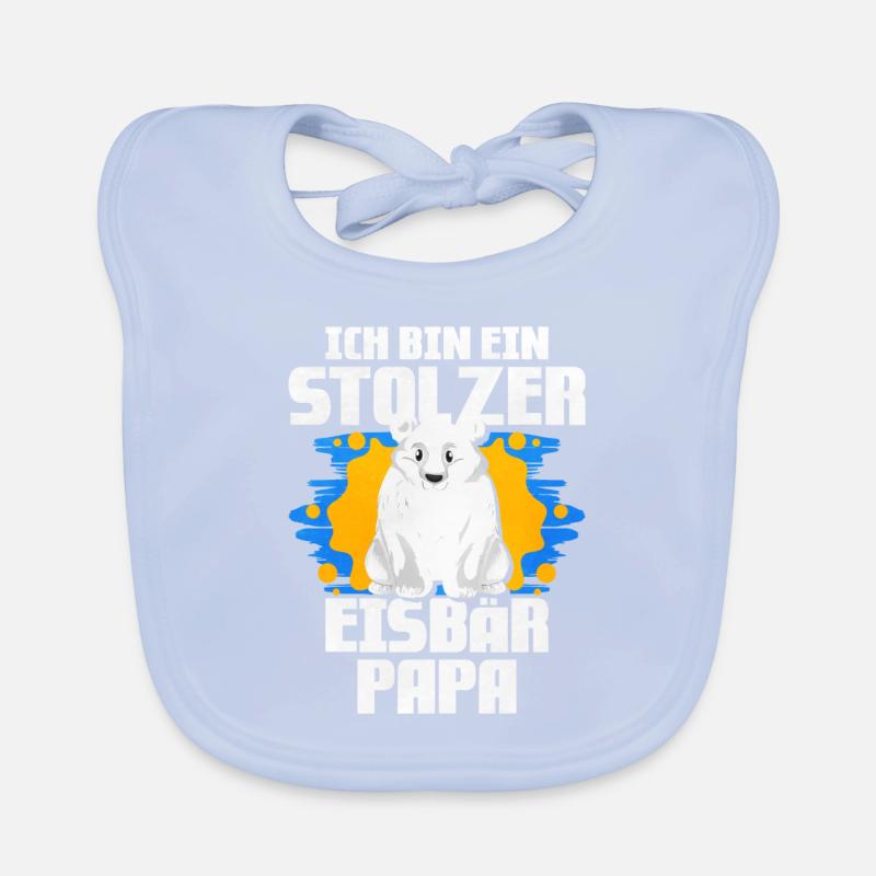 Ich Bin Ein Stolzer Eisbär Papa Baby Bio-Lätzchen