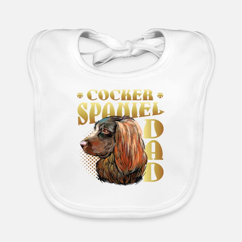 Cocker Spaniel Dad Baby Bio-Lätzchen
