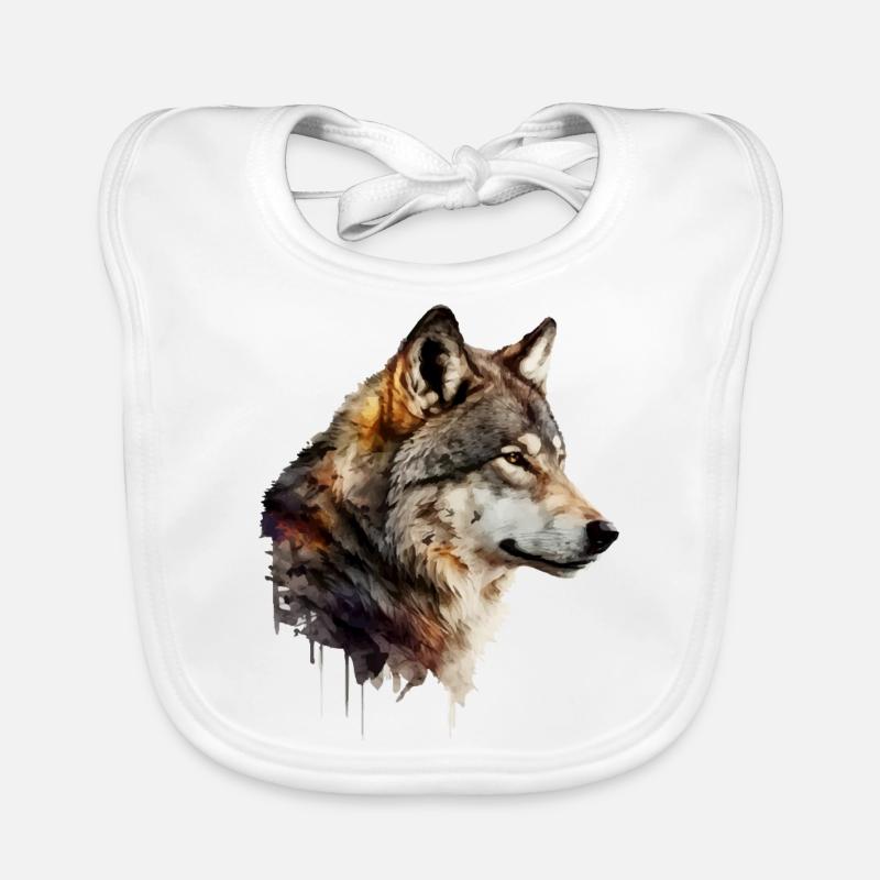The Wolf Organic Baby Bibs