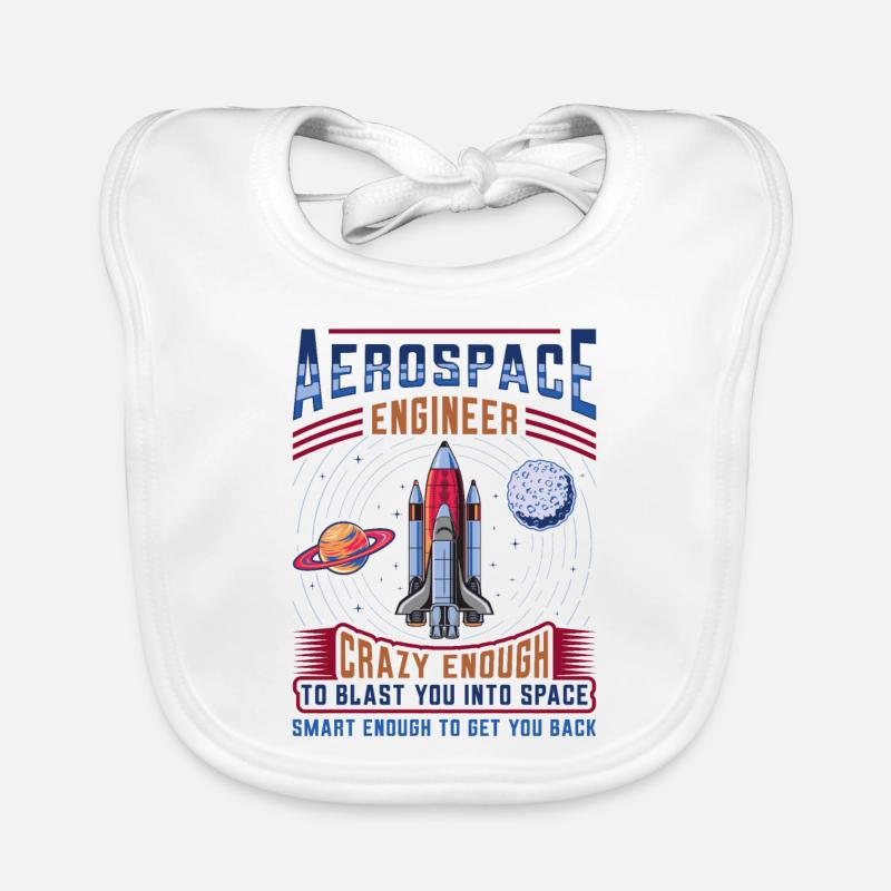 Aerospace Engineer Organic Baby Bibs