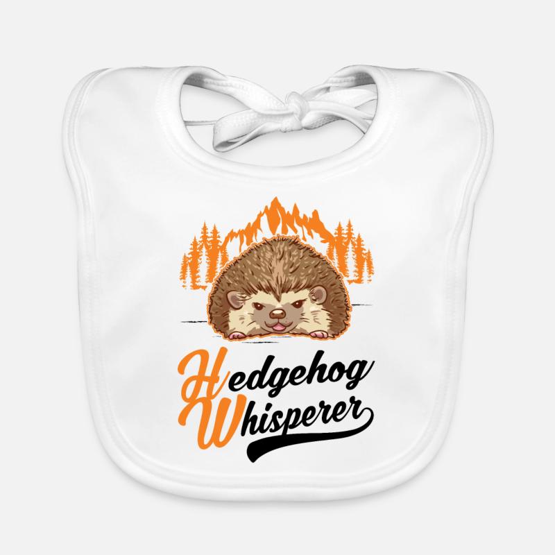 Igel Flüsterer Hedgehog Whisperer Baby Bio-Lätzchen