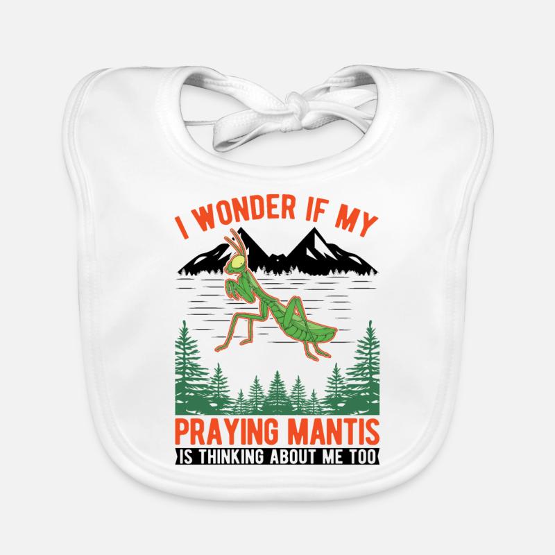 Praying mantis Gift Mantis Mantis Organic Baby Bibs