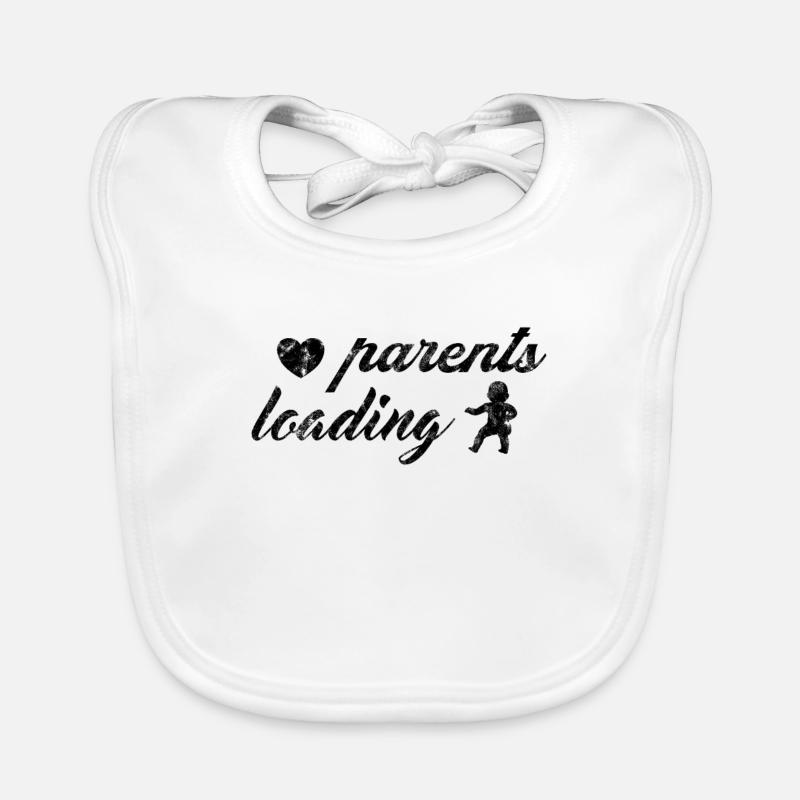 Werdende Eltern, parents loading Baby Bio-Lätzchen