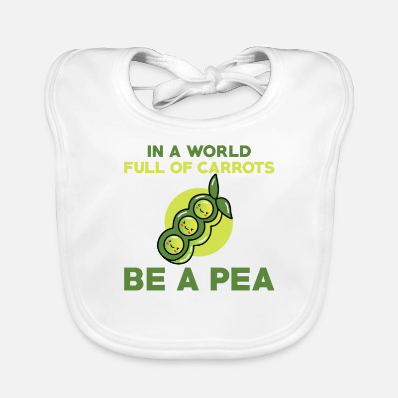 Funny pea pod Organic Baby Bibs