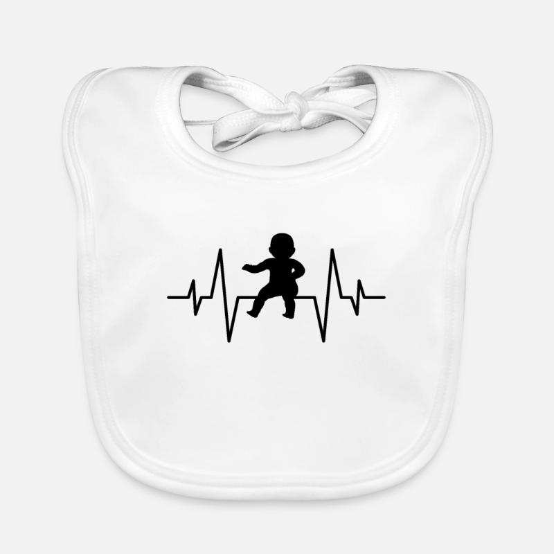 Rythme cardiaque de bébé Bavoir bio Bébé