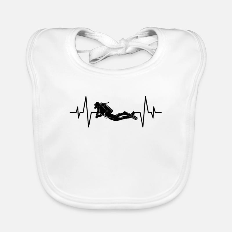 Plongée rythme cardiaque Bavoir bio Bébé