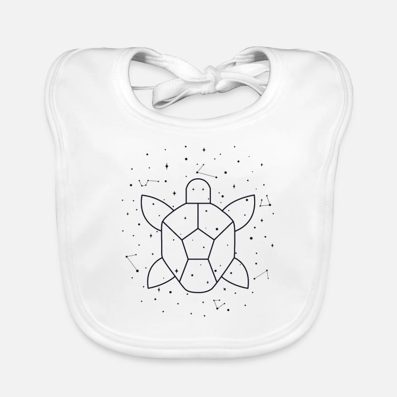 Constellation Aquatic Turtle constellation Organic Baby Bibs