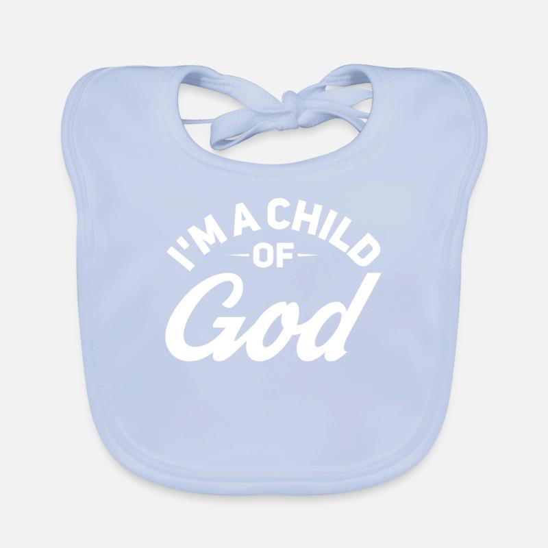 Ich Bin Ein Kind Gottes Christliche Religion Baby Bio-Lätzchen