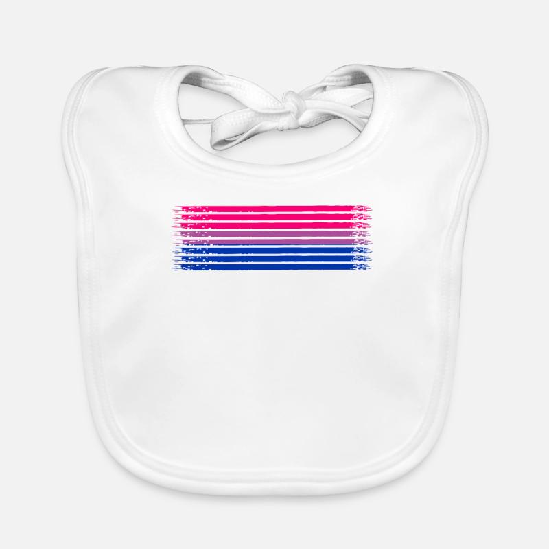 Bisexual Pride Flagge Geschenk Baby Bio-Lätzchen