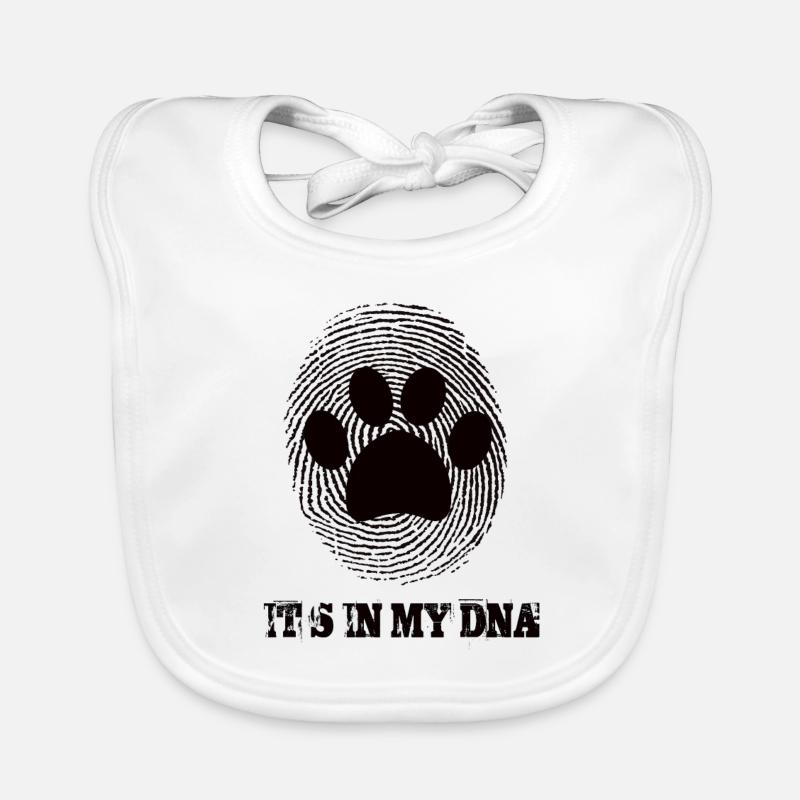 Les chiens et les chats sont dans mon ADN Bavoir bio Bébé