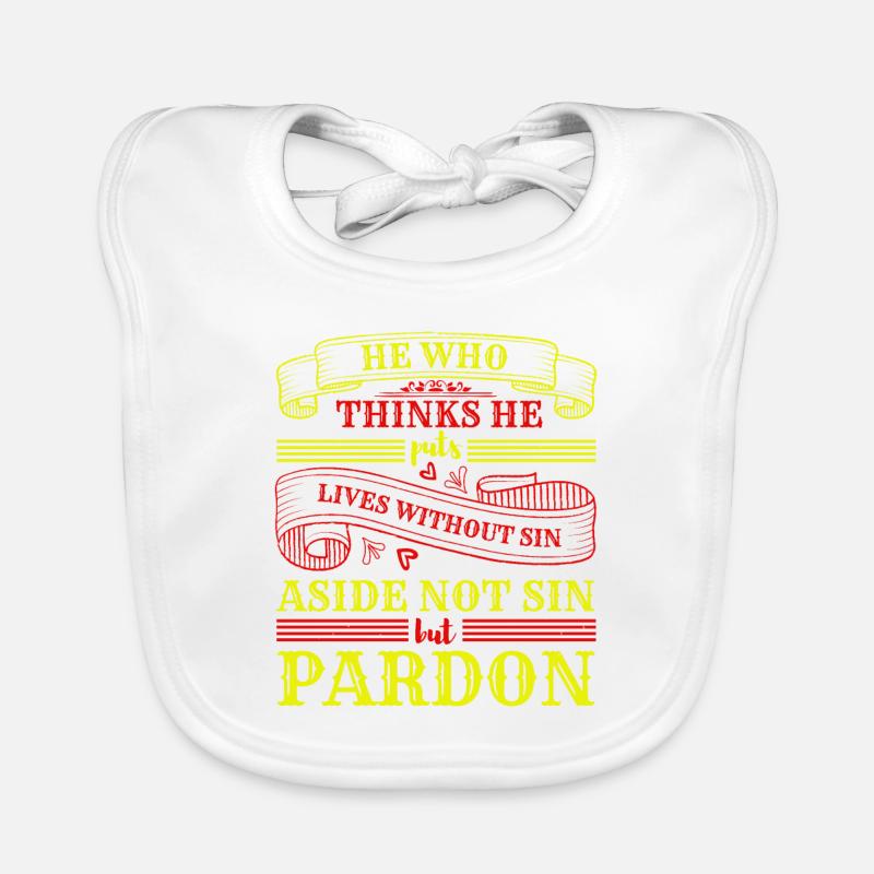 THINKS HE PARDON Organic Baby Bibs
