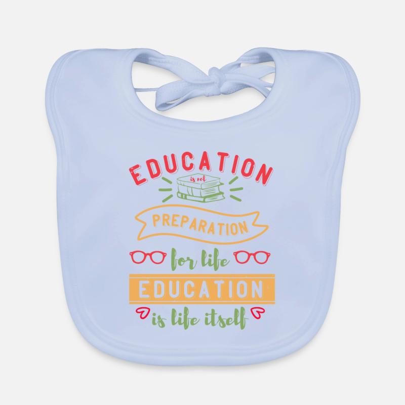 EDUCATION PREPARTION Organic Baby Bibs