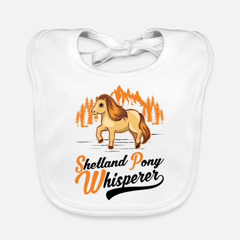 Shetland Pony Flüsterer Shetland Pony Whisperer Bavoir bio Bébé
