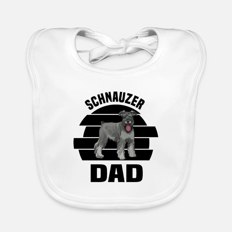 Schnauzer dog breed Organic Baby Bibs