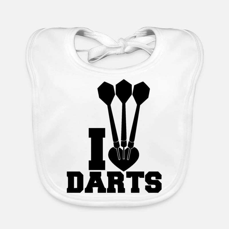 Ich Liebe Dart Baby Bio-Lätzchen