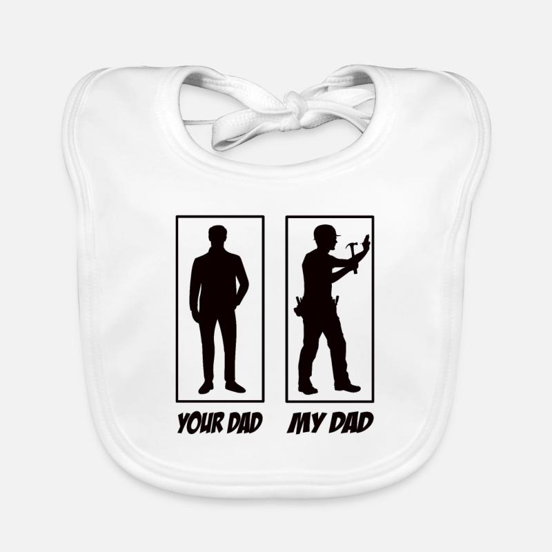 Your Dad My Dad Zimmermann Papa Baby Bio-Lätzchen