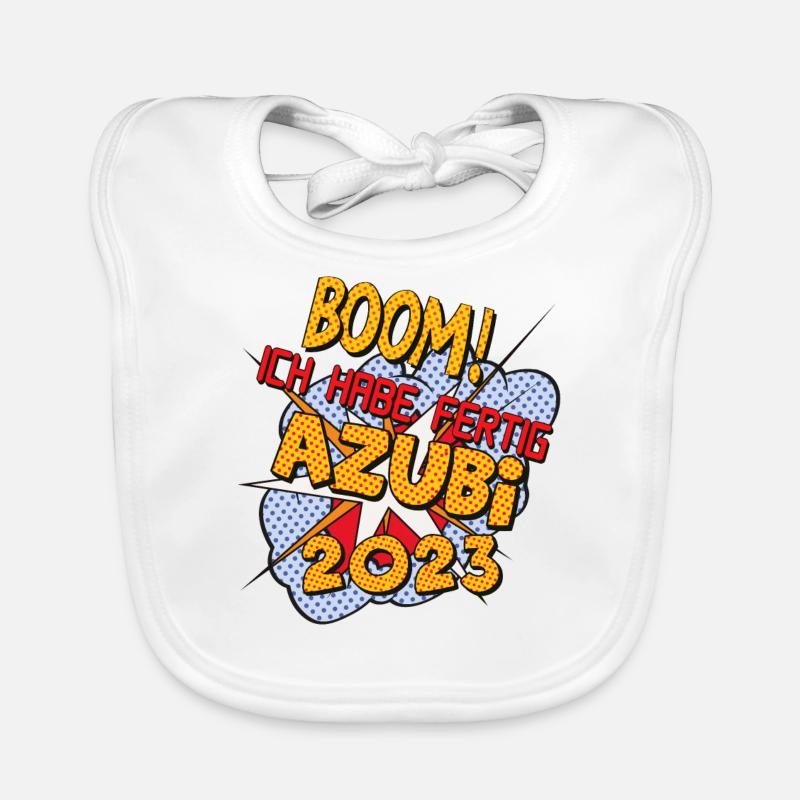 Education 2023 Graduation passed Comic-style Organic Baby Bibs