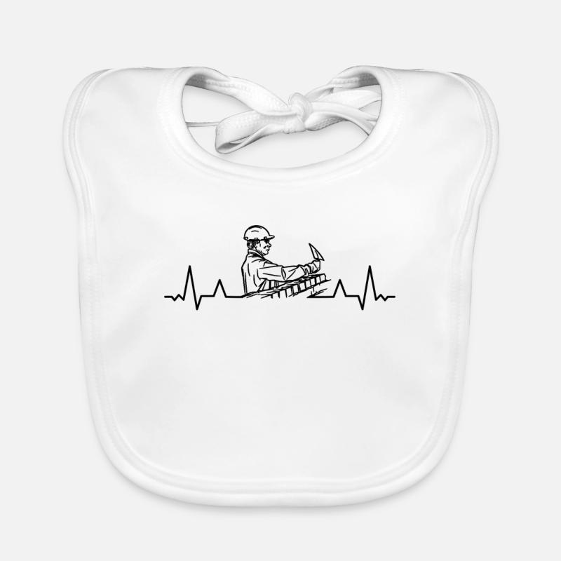Construction workers Mason-craftsmen Concrete builders Organic Baby Bibs