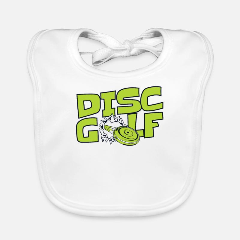 Disc Golf Disc Golfer Frisbee Golf Basket Disc Bavoir bio Bébé