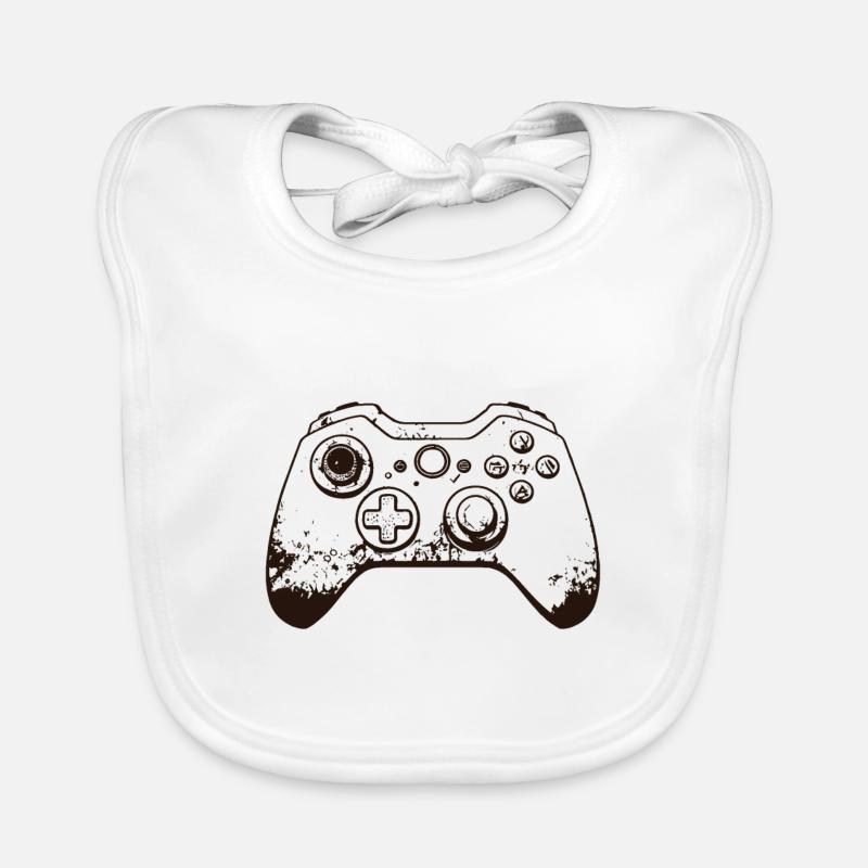 Cooler Gaming-Controller - Design für junge Gamer Baby Bio-Lätzchen