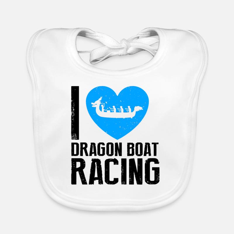 Drachenboot Crew und Drachenbootfahren Baby Bio-Lätzchen