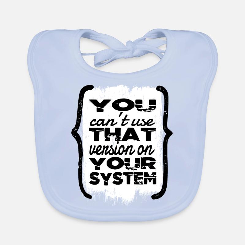 geek computer humour fullstack developer cool Baby Bio-Lätzchen