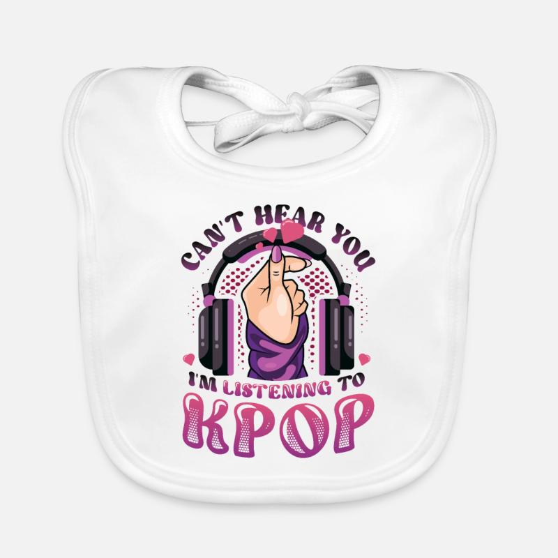 Ich Höre Dich Nicht, Ich Höre Kpop Baby Bio-Lätzchen