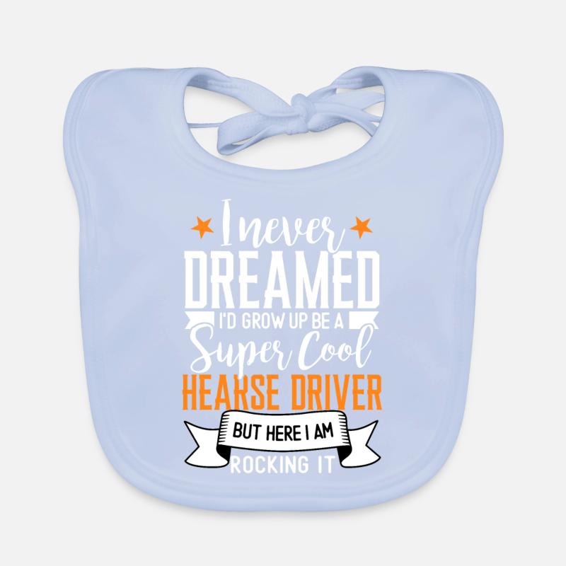 Lustiges Leichenwagenfahrer Spruch Geschenk Baby Bio-Lätzchen