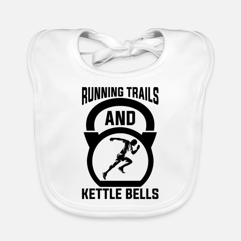 Running Trails And Marathoner Trail Runner Baby Bio-Lätzchen