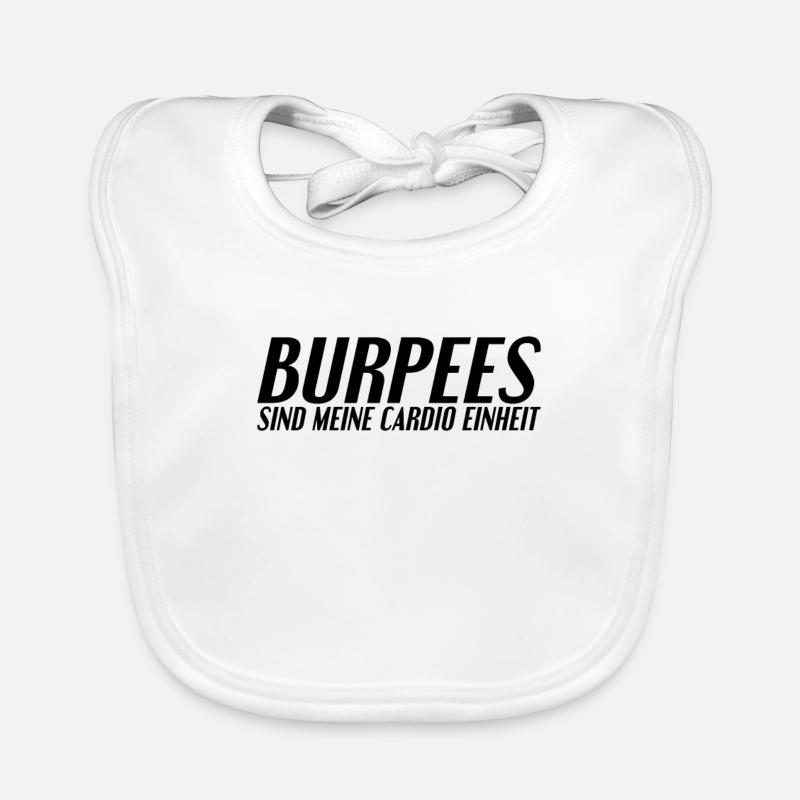 Burpees Spruch Baby Bio-Lätzchen