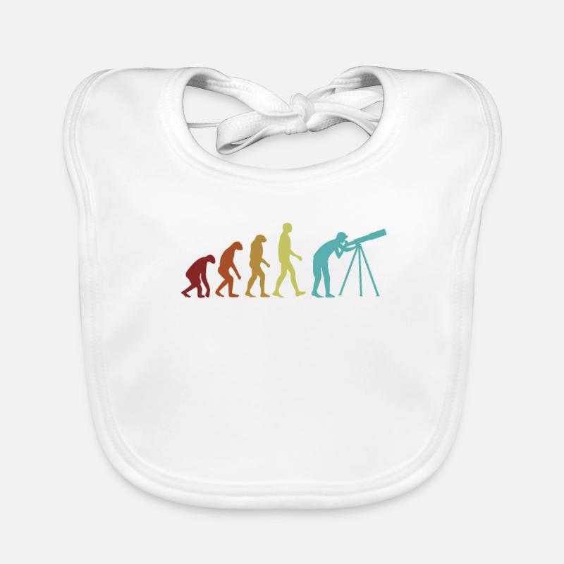 Astronomie Evolution Cosmologiste du ciel étoilé Bavoir bio Bébé