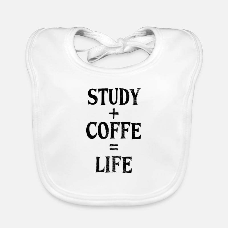 Studieren und Kaffee Baby Bio-Lätzchen