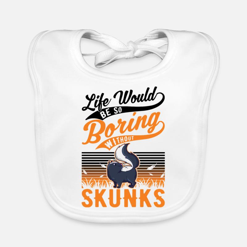 Skunk Gift Organic Baby Bibs
