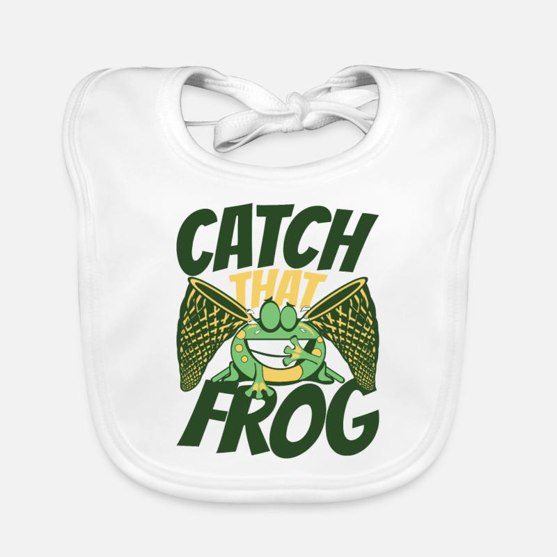 Attrapez cette grenouille Rainette Crapaud Têtard Bavoir bio Bébé