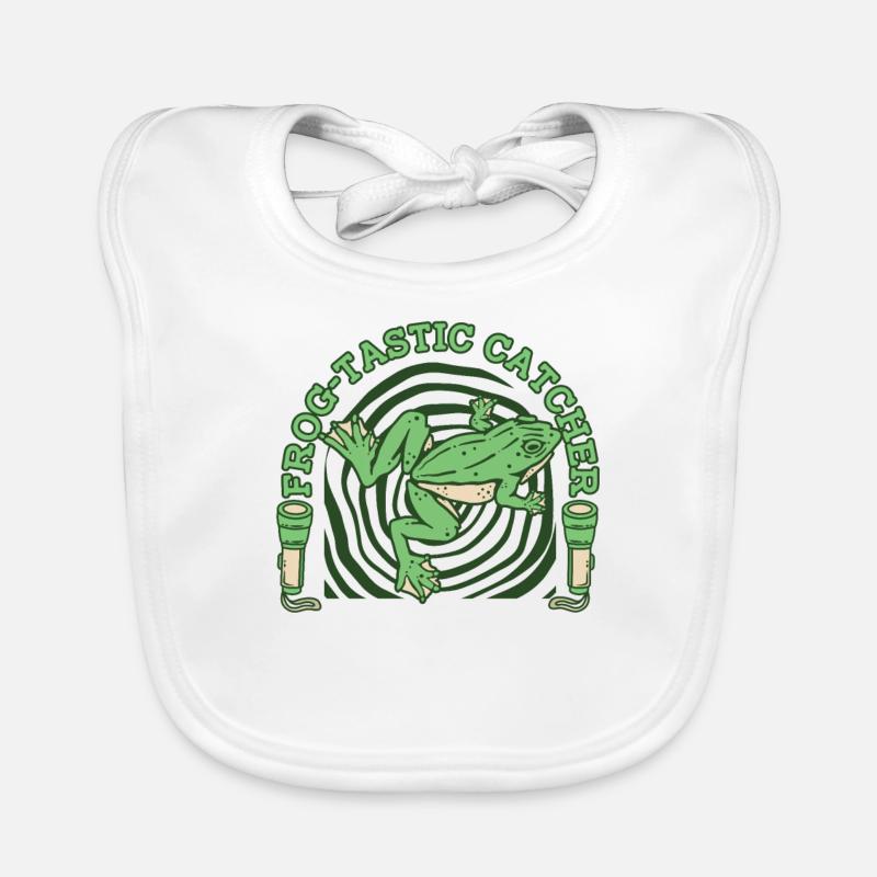 Frog Tastic Catcher Tadpole Tree Frog Frog Organic Baby Bibs