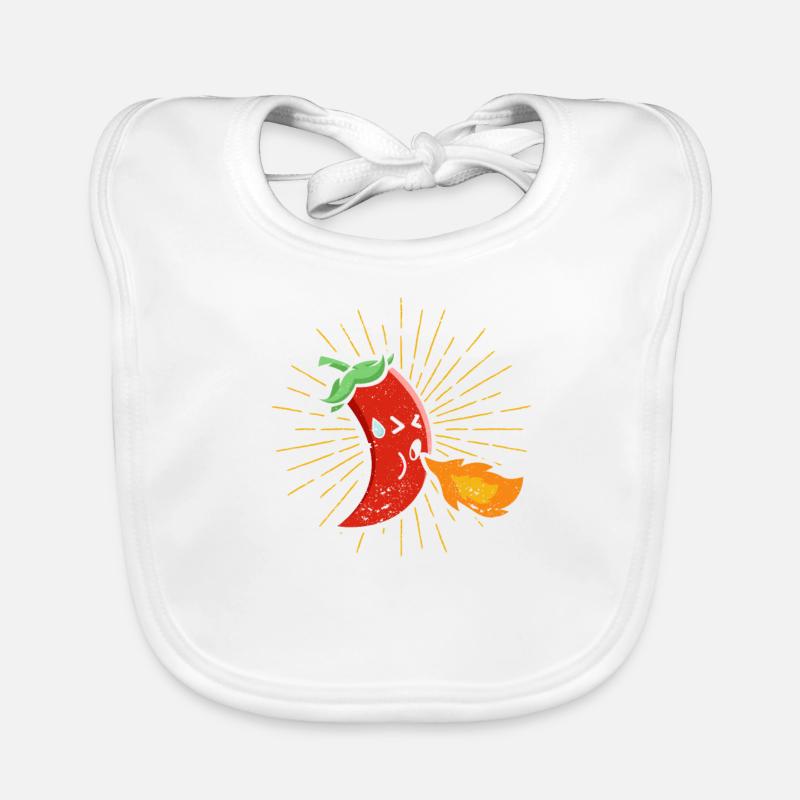 Funny Extra Sharp Hot Chili Barbecue Peppers Grill Baby Bio-Lätzchen