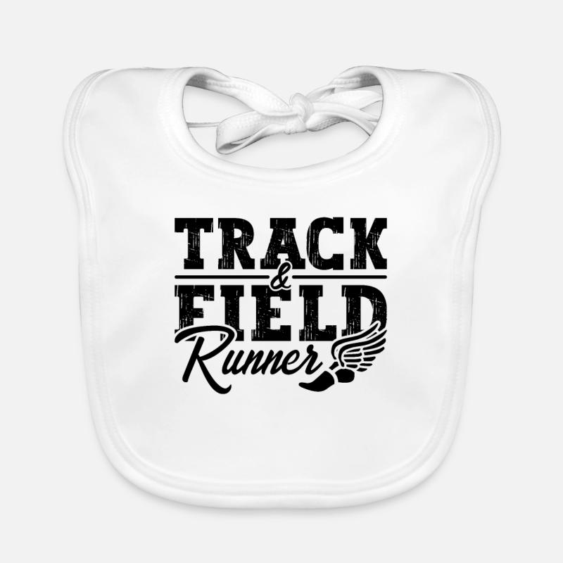 Course d’athlétisme Sprint Sprinter Bavoir bio Bébé