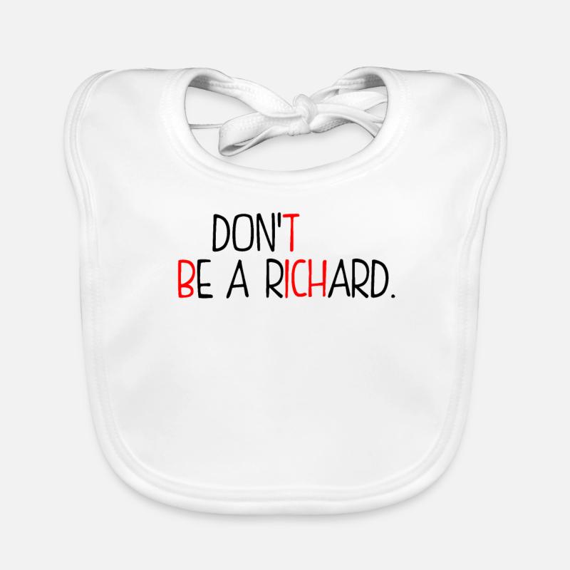 Sei kein Richard Baby Bio-Lätzchen