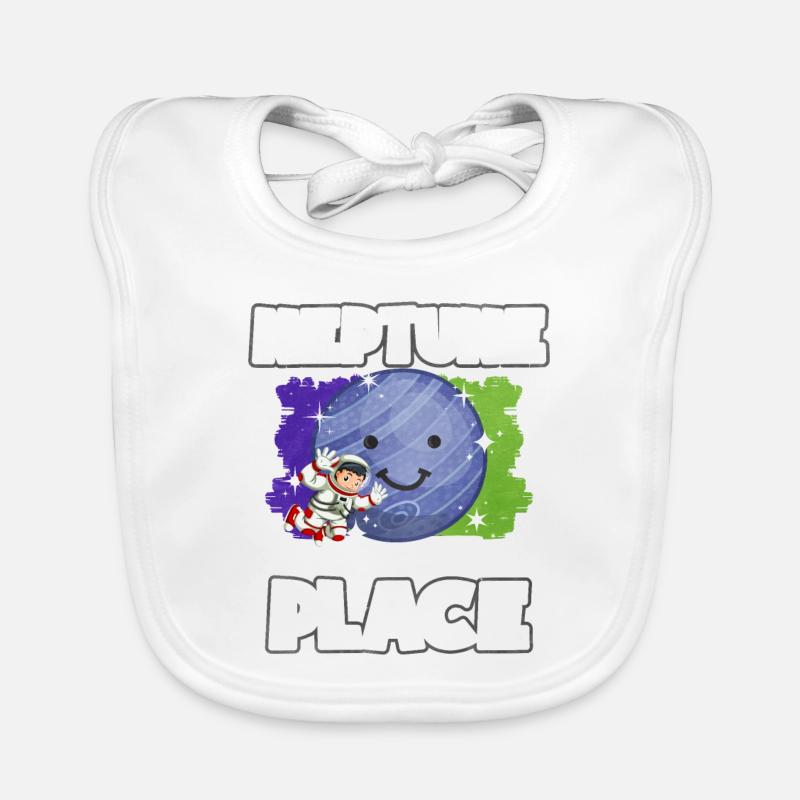 Cadeau Neptune Planet Bavoir bio Bébé