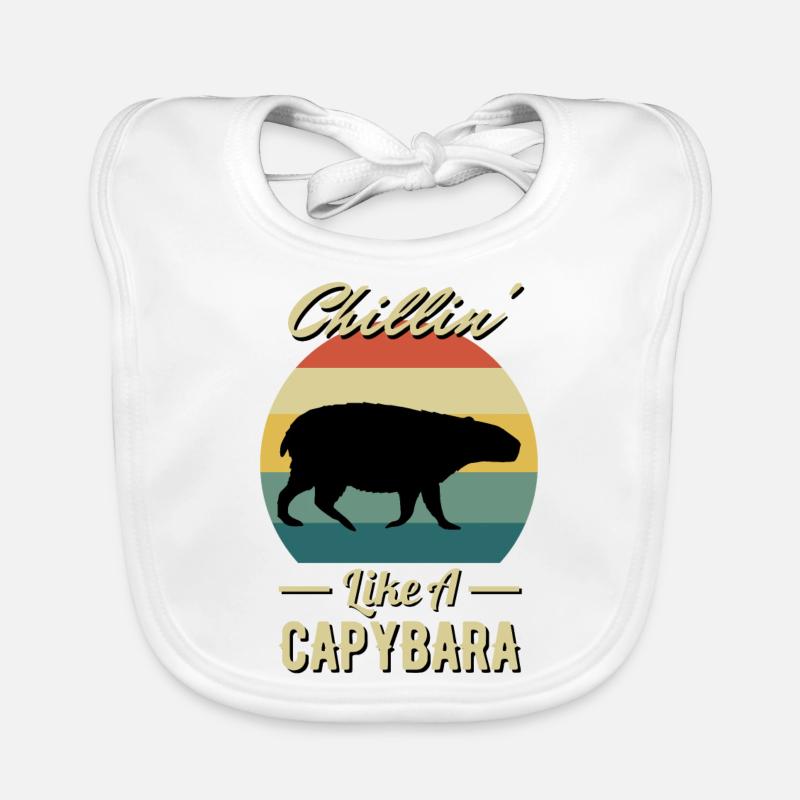 Chillin' Like A Capybara Bavoir bio Bébé