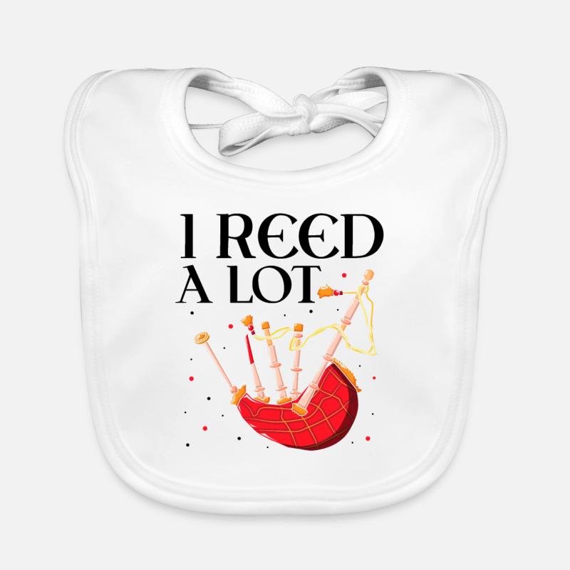 Bagpipe Quote for Scots and Bagpipe Musicians Organic Baby Bibs