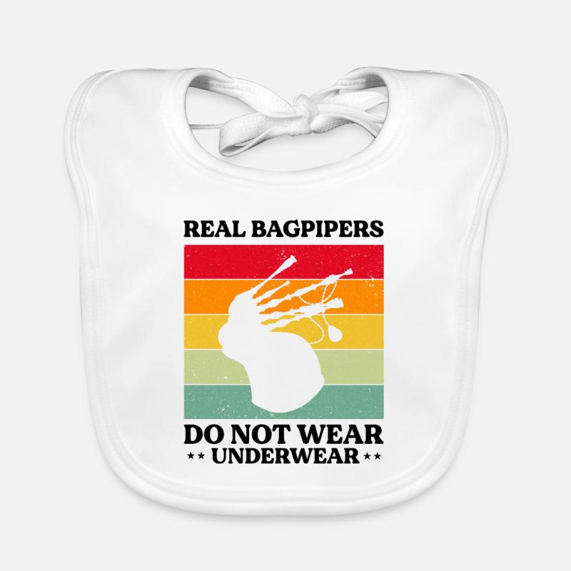 Bagpipe training and bagpipe playing Organic Baby Bibs