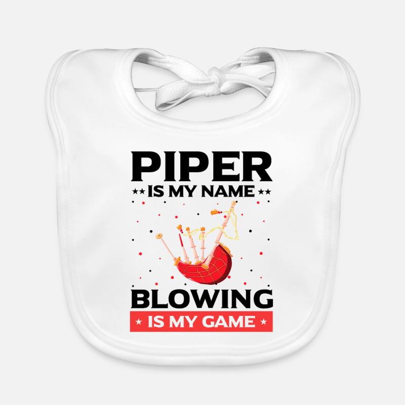 Bagpipe Quote for Scots and Bagpipe Musicians Organic Baby Bibs