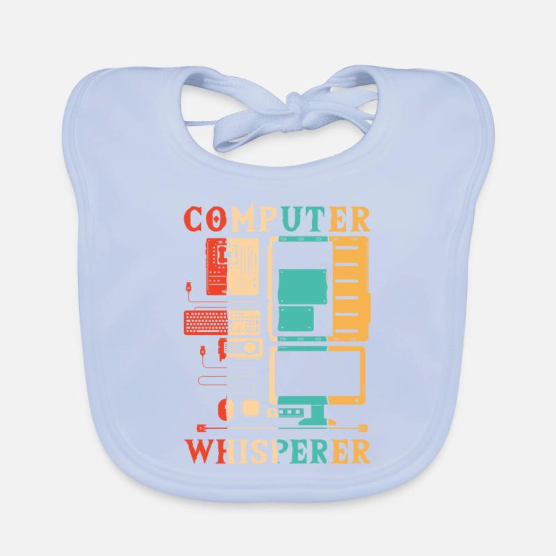 Computer Whisperer IT-Betrieb Informatiker Baby Bio-Lätzchen