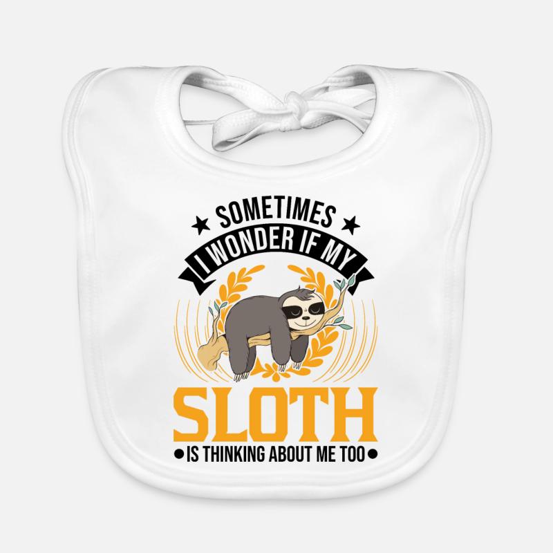 Sloth Lover Organic Baby Bibs